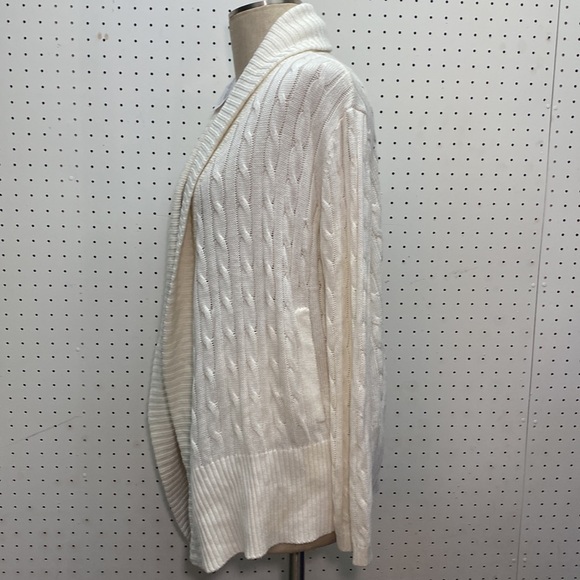 NWT Duffield Lane Women’s XS Campbell Cashmere Blend Cardigan in Ivory - Picture 11 of 15